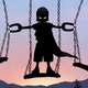 Illustration for article titled Beautiful superhero silhouettes show comic book characters at recess